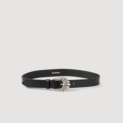 Sandro Leather belt Black