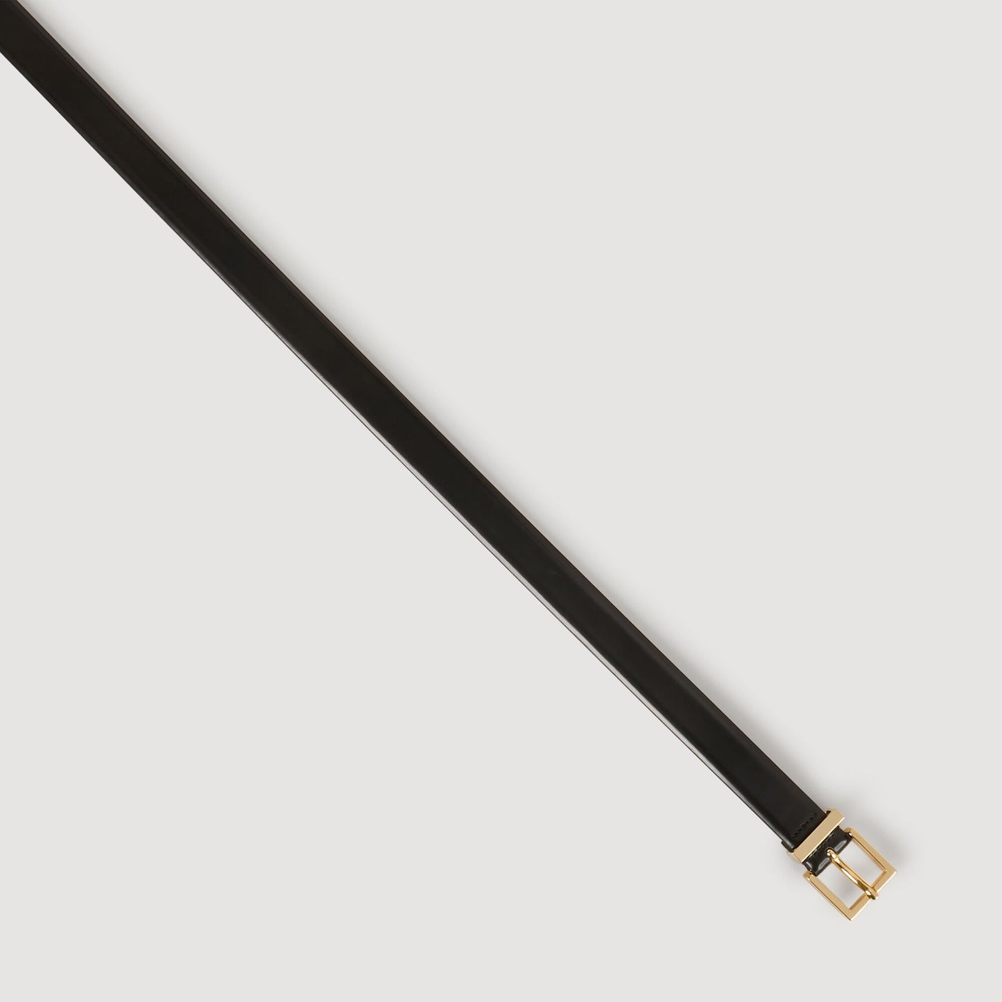 Sandro Smooth leather belt Black
