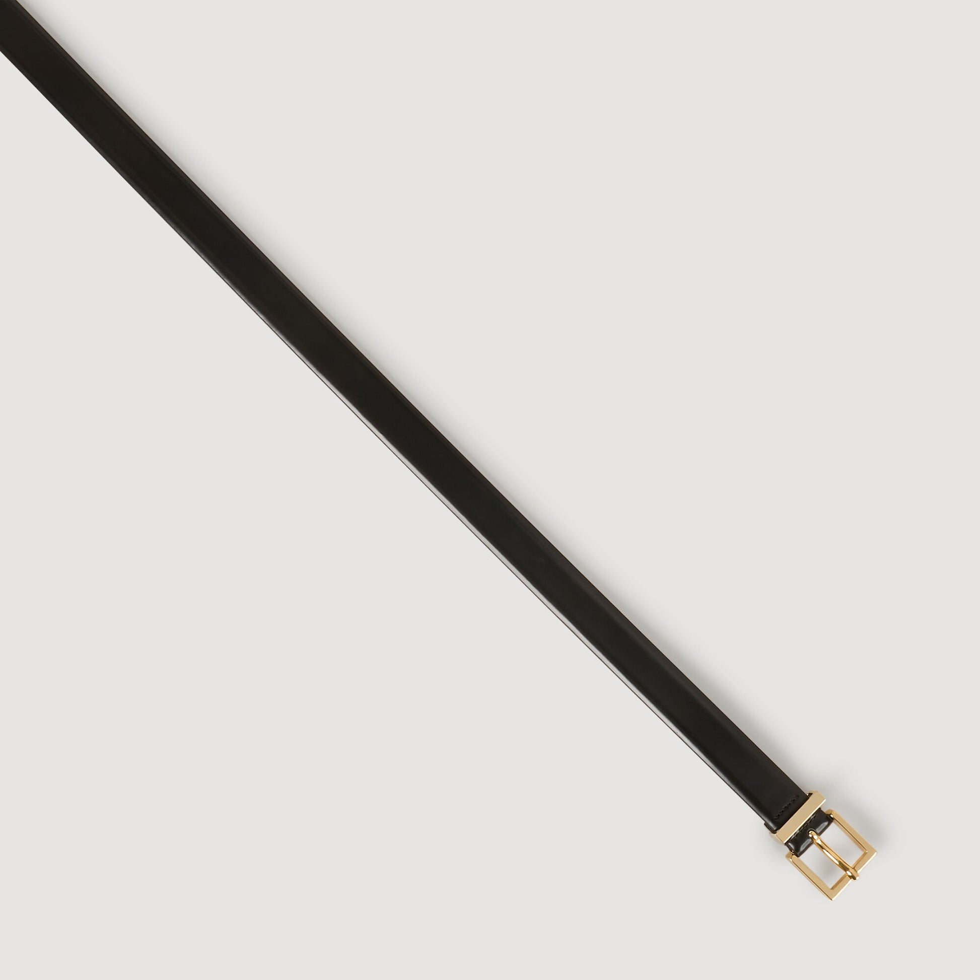 Sandro Smooth leather belt Black
