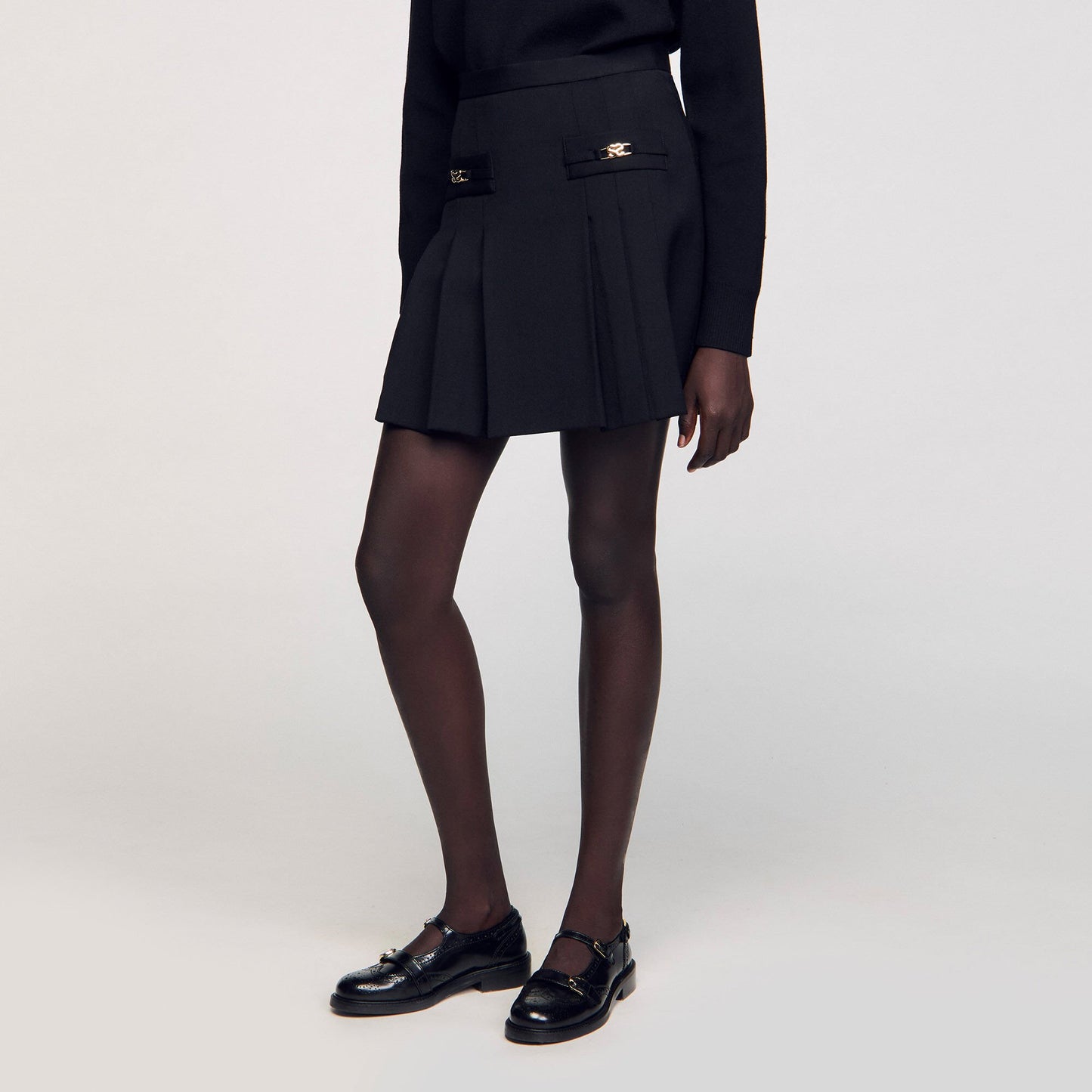 Sandro Multi-Buckle Mary Jane loafers Black