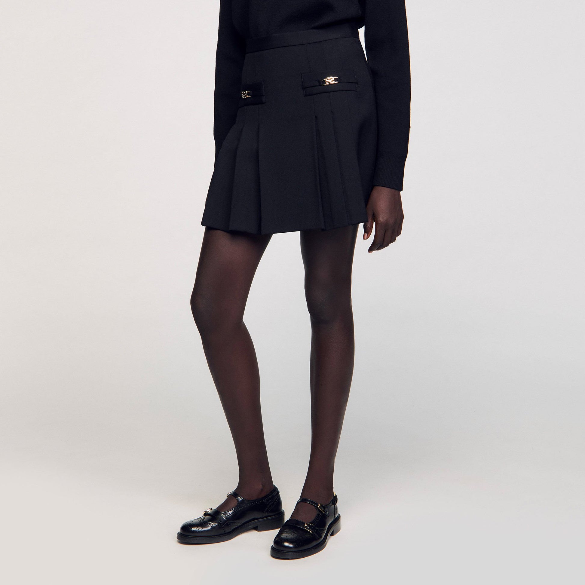 Sandro Multi-Buckle Mary Jane loafers Black