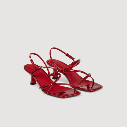 Sandro Sandals with straps Red