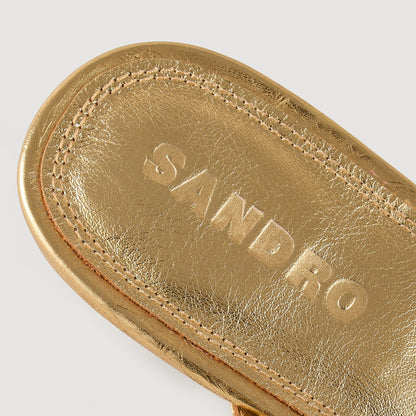 Sandro Sandals with straps Gold