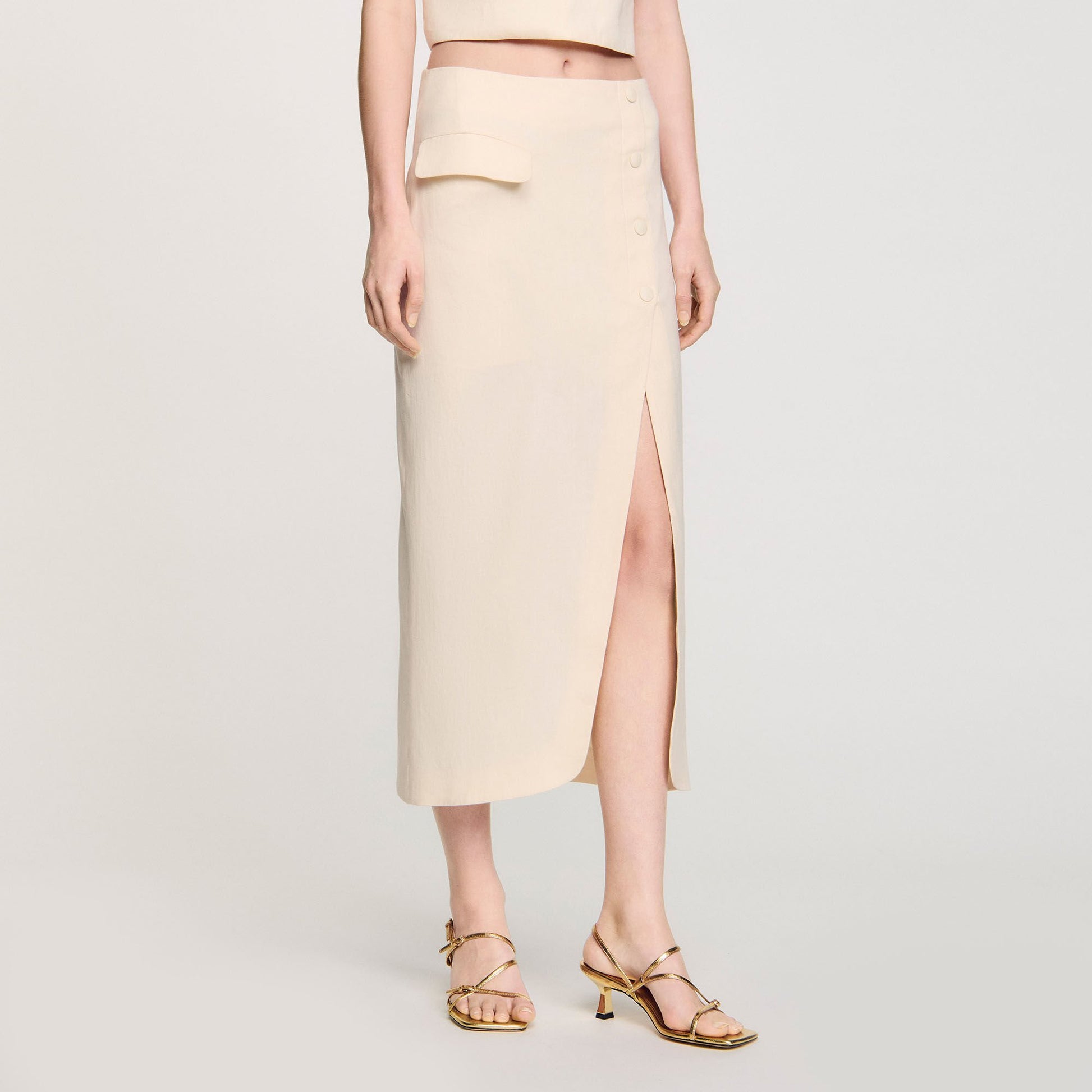 Sandro Sandals with straps Gold