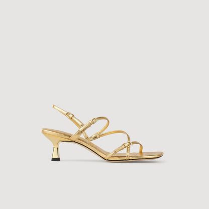 Sandro Sandals with straps Gold