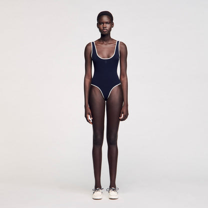 Sandro Knit bodysuit Navy Blue