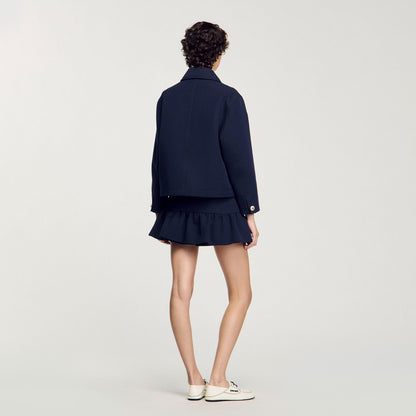 Sandro Jacket with officer buttons Navy Blue