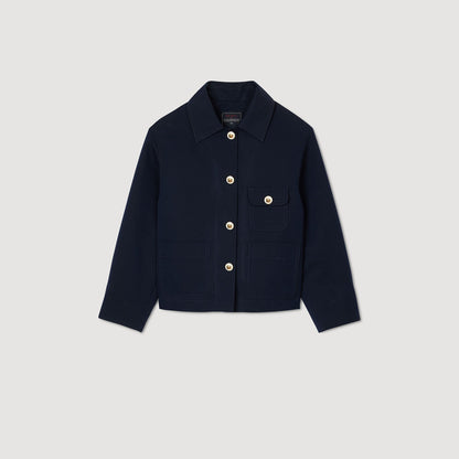 Sandro Jacket with officer buttons Navy Blue