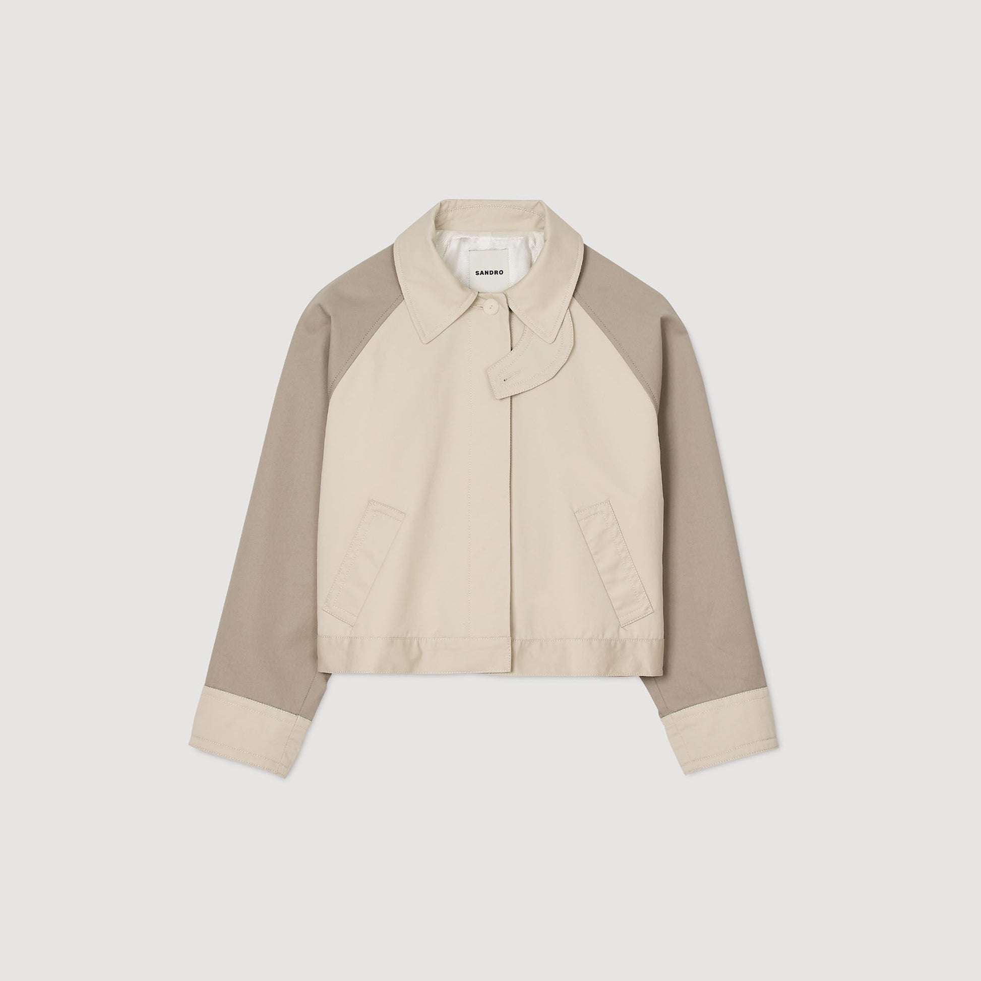 Sandro Two-tone jacket Beige