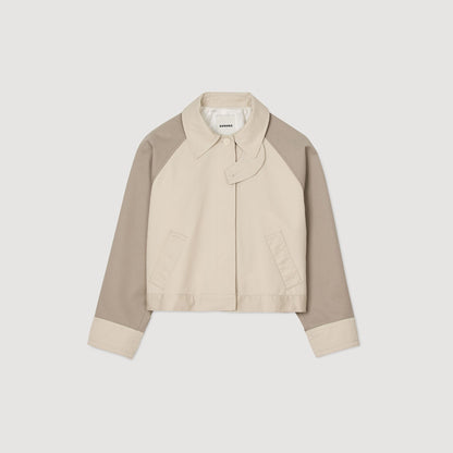 Sandro Two-tone jacket Beige