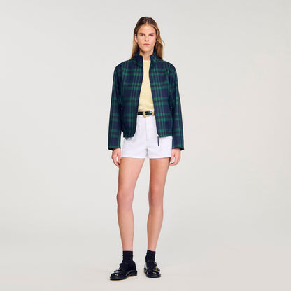 Sandro Checked jacket Green / Blue