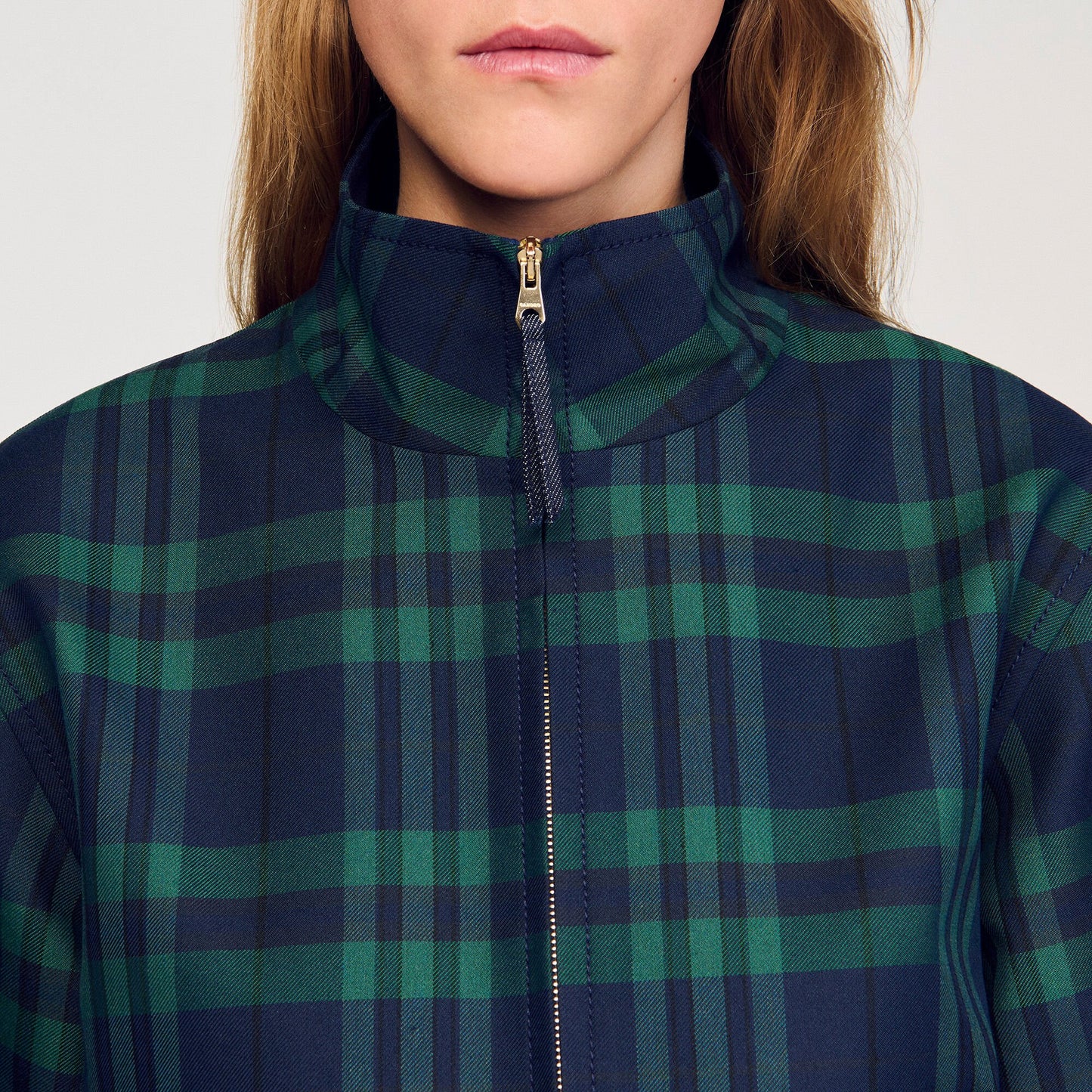 Sandro Checked jacket Green / Blue