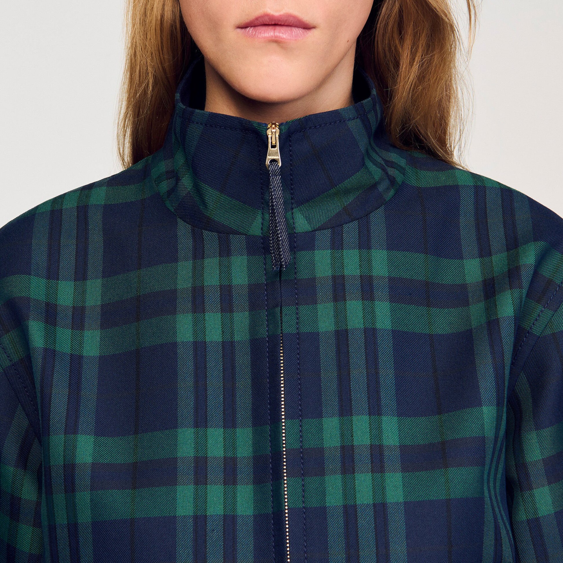 Sandro Checked jacket Green / Blue
