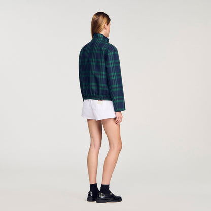 Sandro Checked jacket Green / Blue