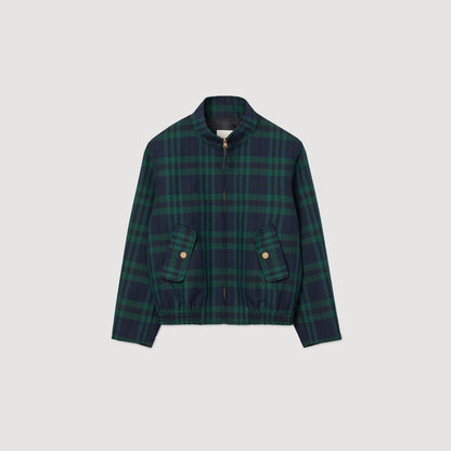 Sandro Checked jacket Green / Blue