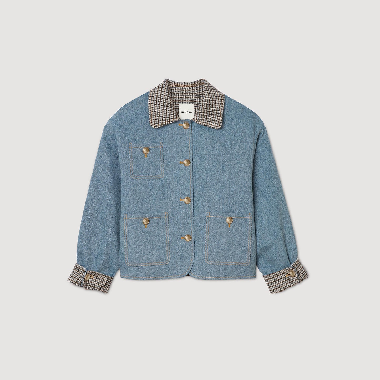 Sandro Denim Jacket Blue Jean