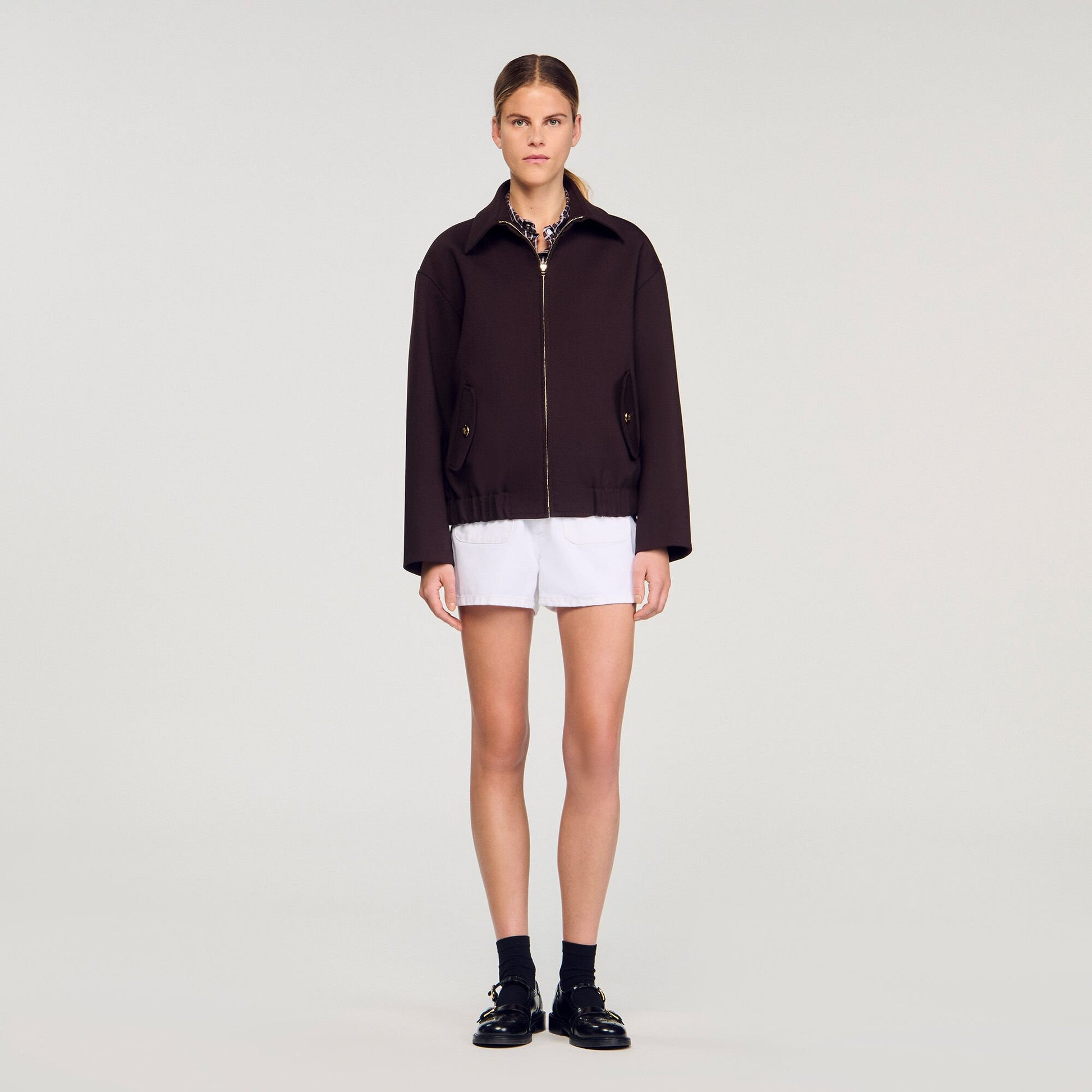 Sandro Oversized jacket Brown