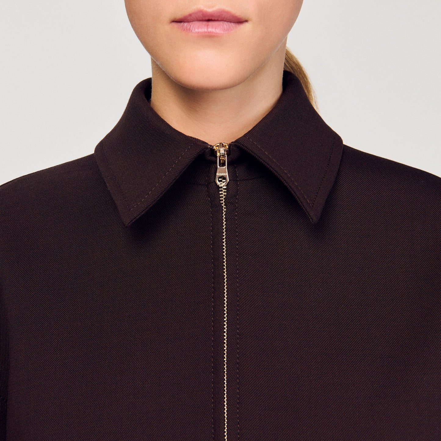 Sandro Oversized jacket Brown