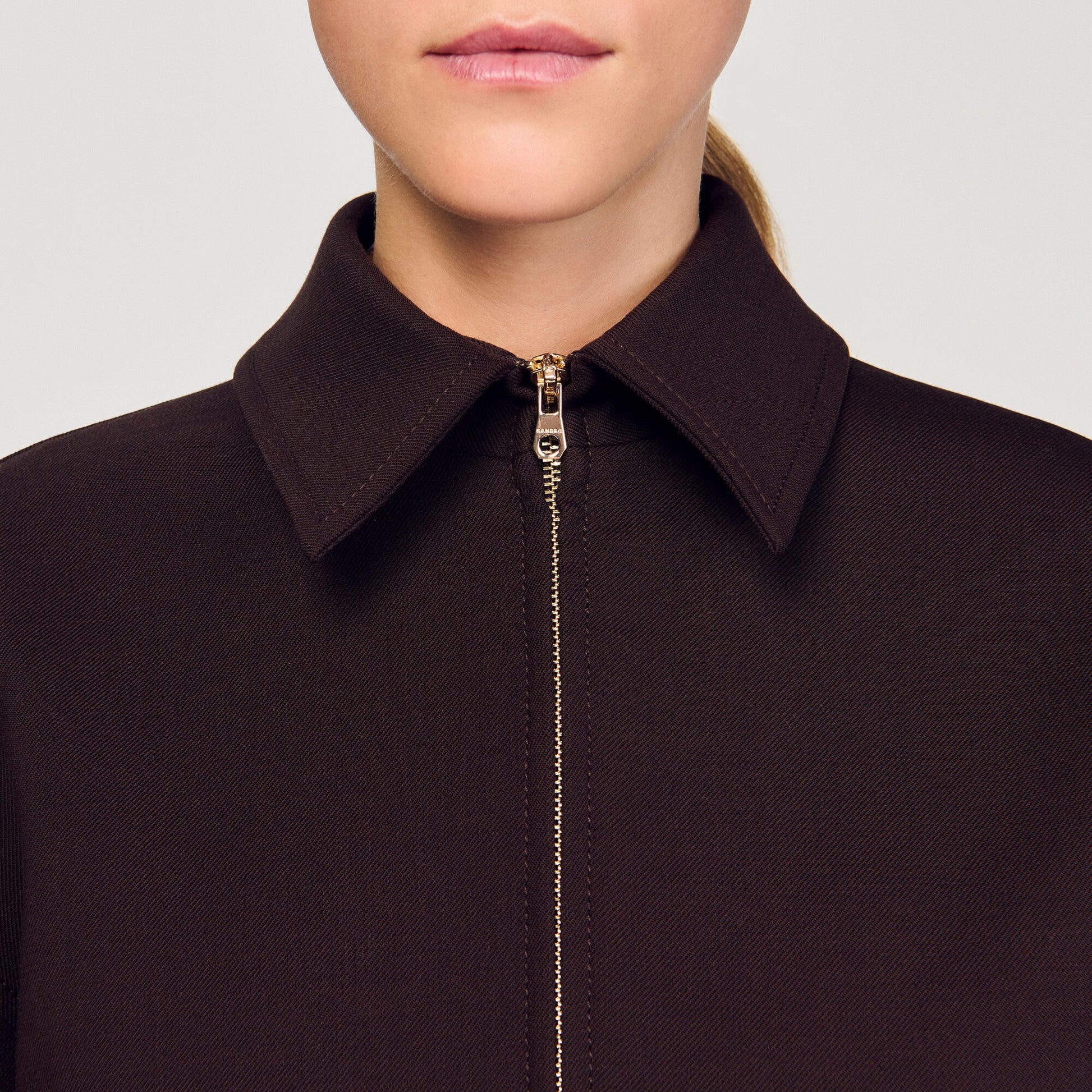 Sandro Oversized jacket Brown