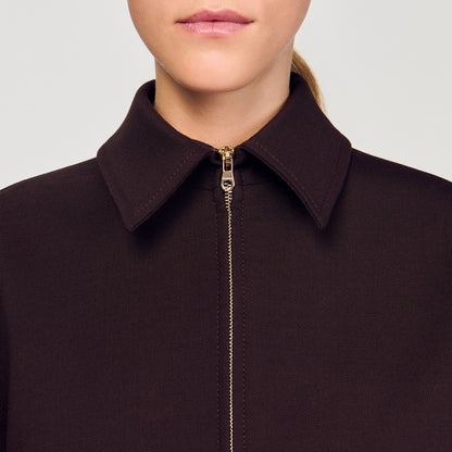 Sandro Oversized jacket Brown
