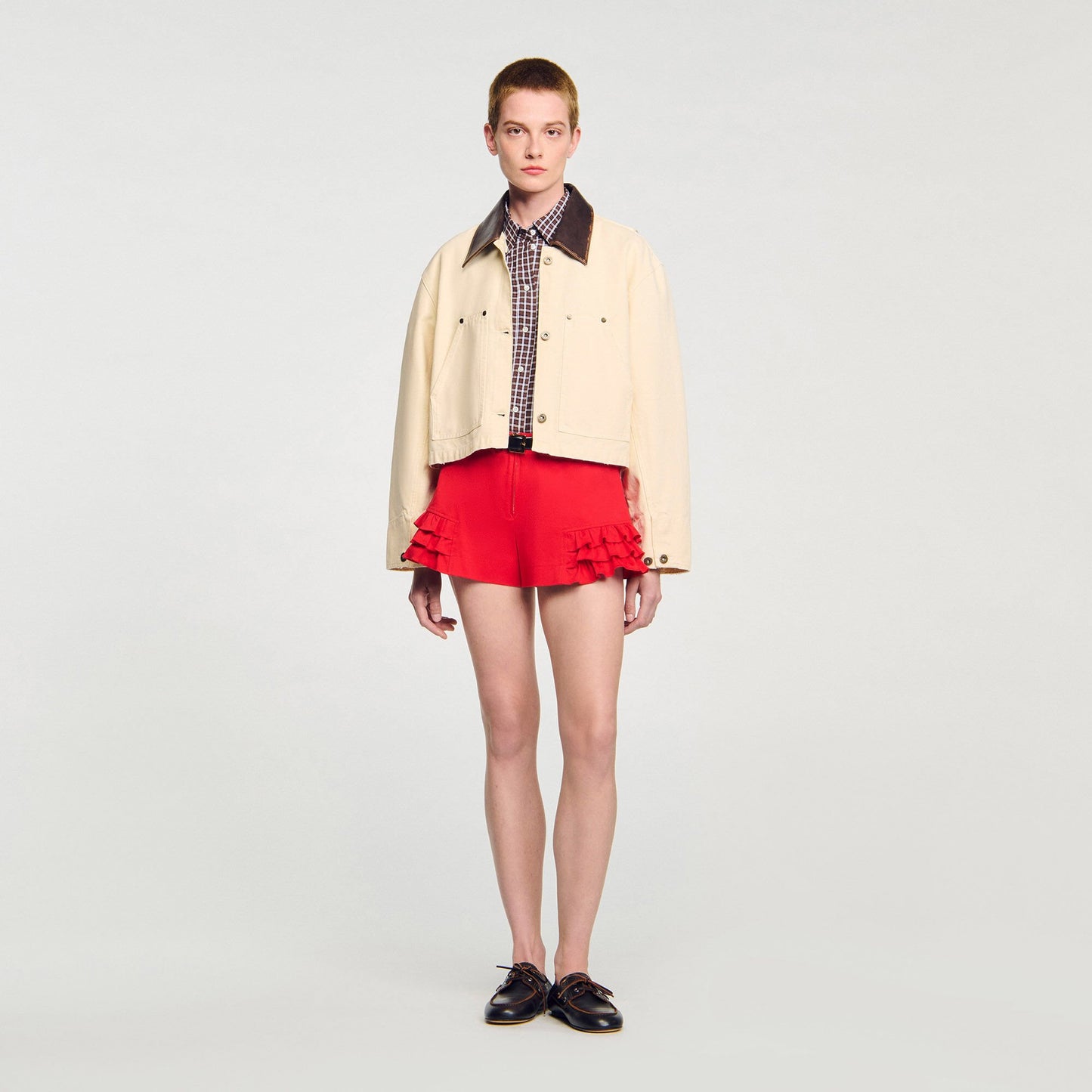 Sandro Workwear jacket Ecru
