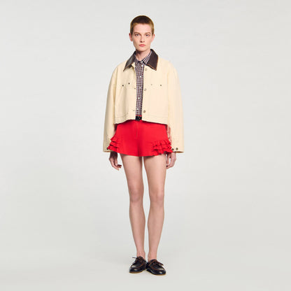 Sandro Workwear jacket Ecru