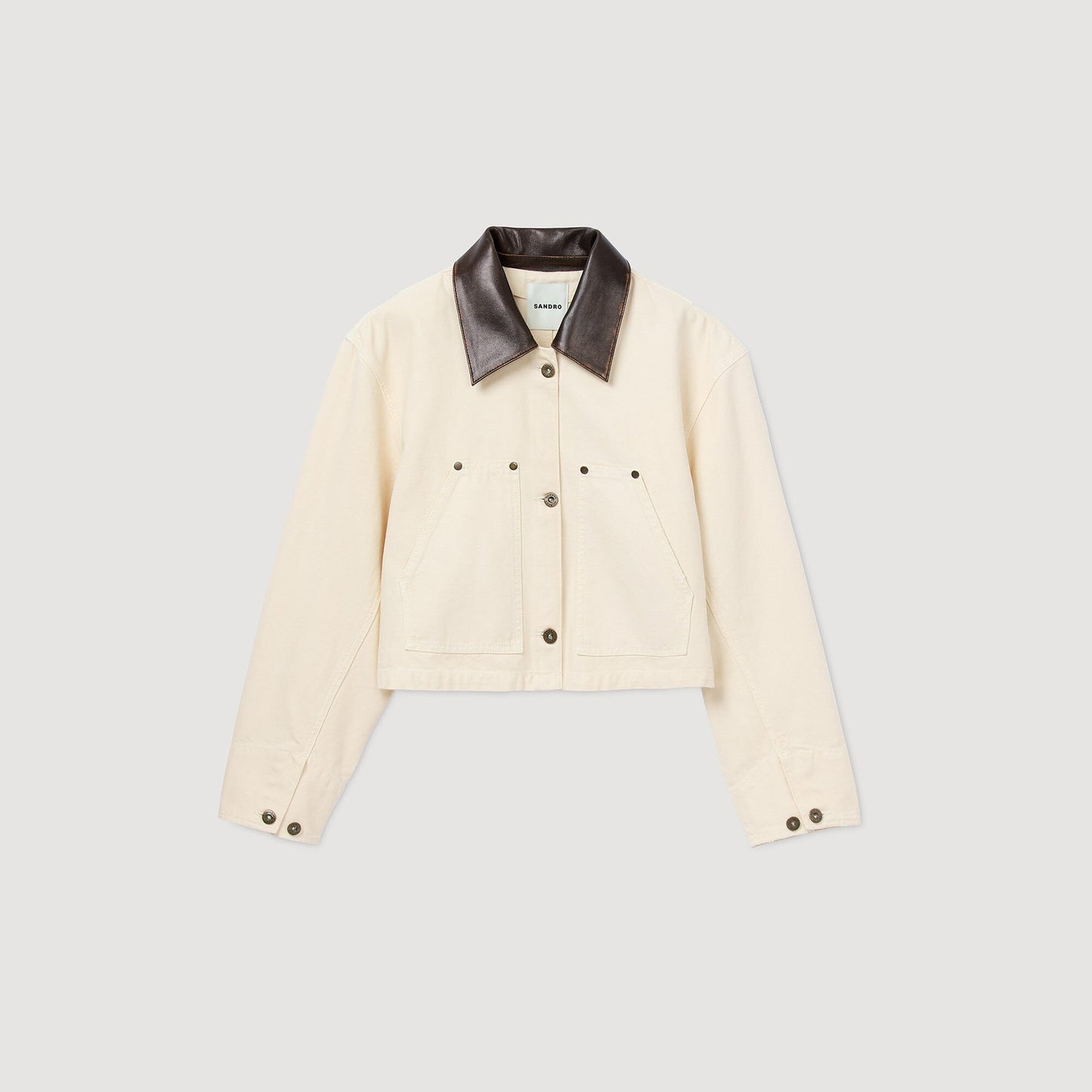 Sandro Workwear jacket Ecru