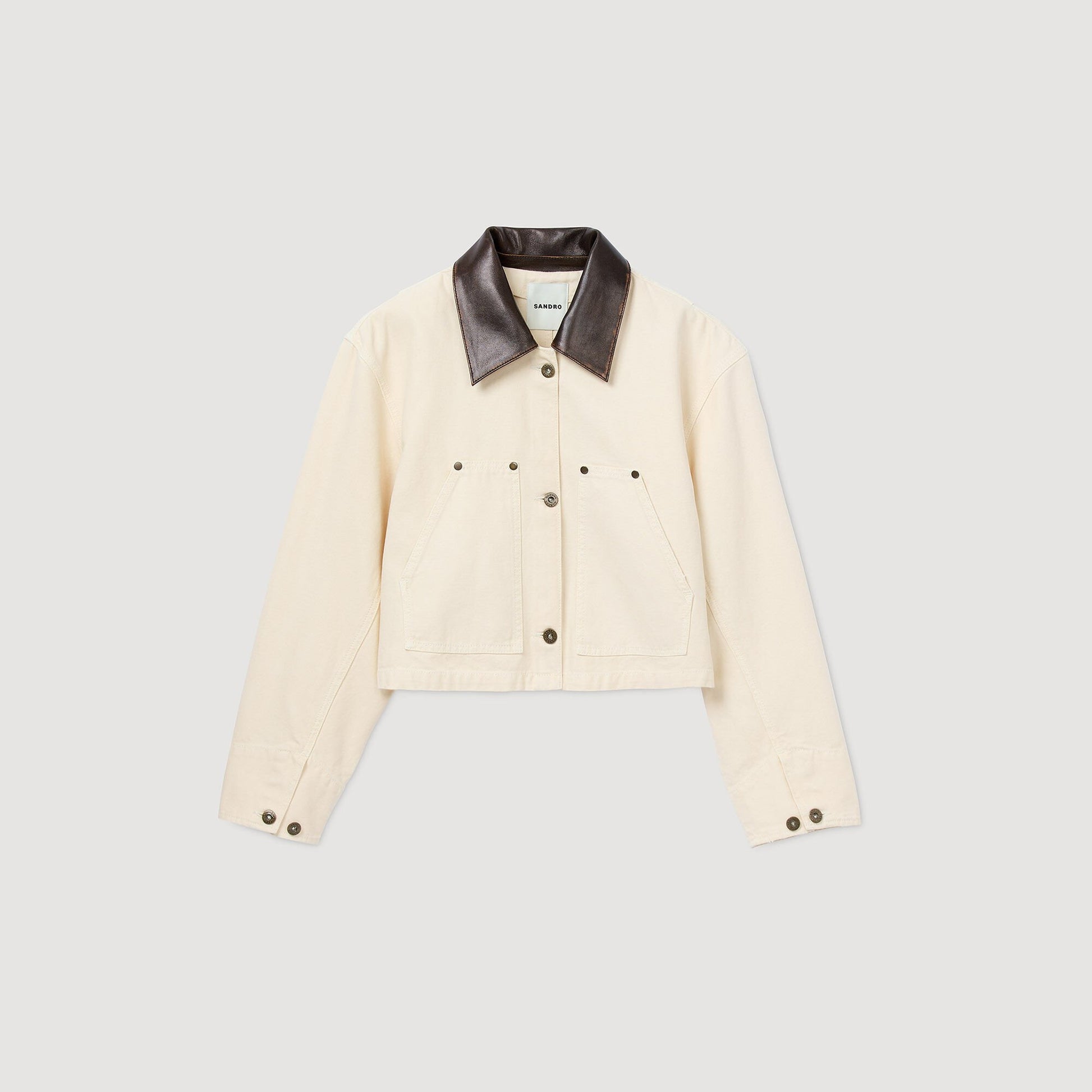 Sandro Workwear jacket Ecru
