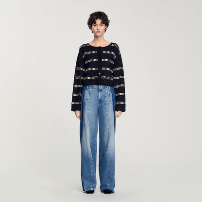 Sandro Studded cardigan Black