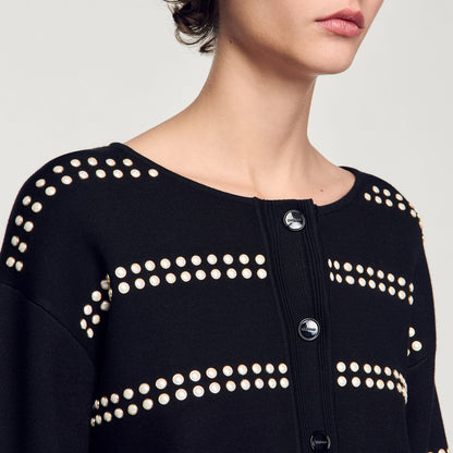 Sandro Studded cardigan Black