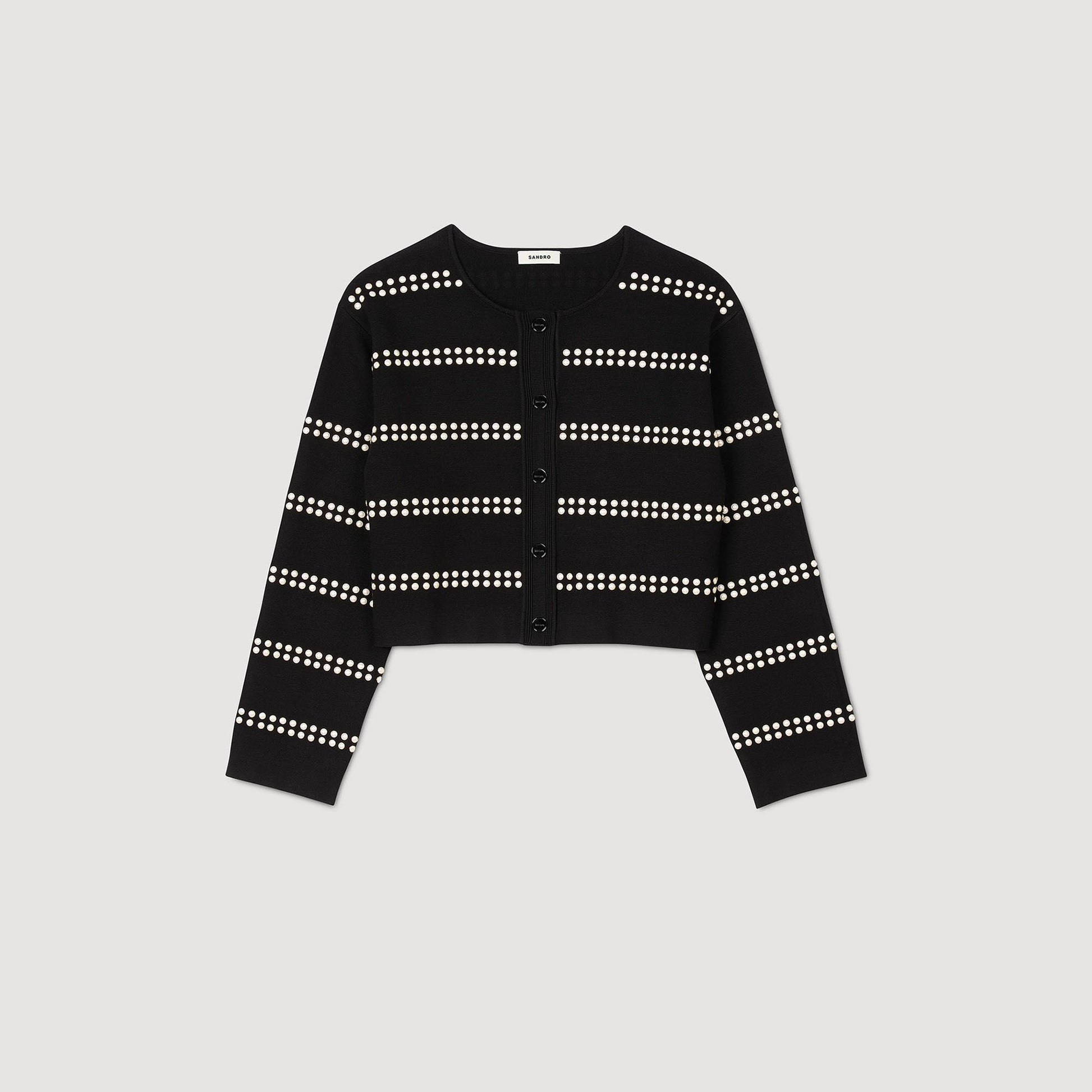 Sandro Studded cardigan Black