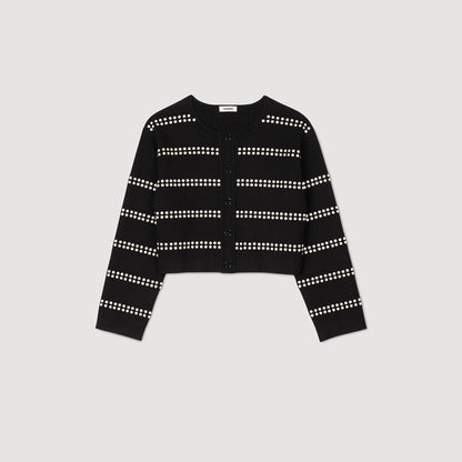 Sandro Studded cardigan Black