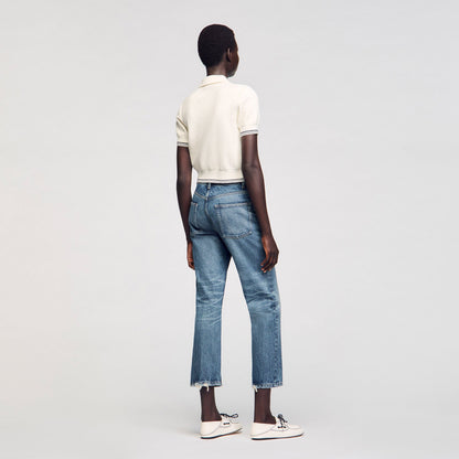 Sandro Short-sleeved cardigan Ecru