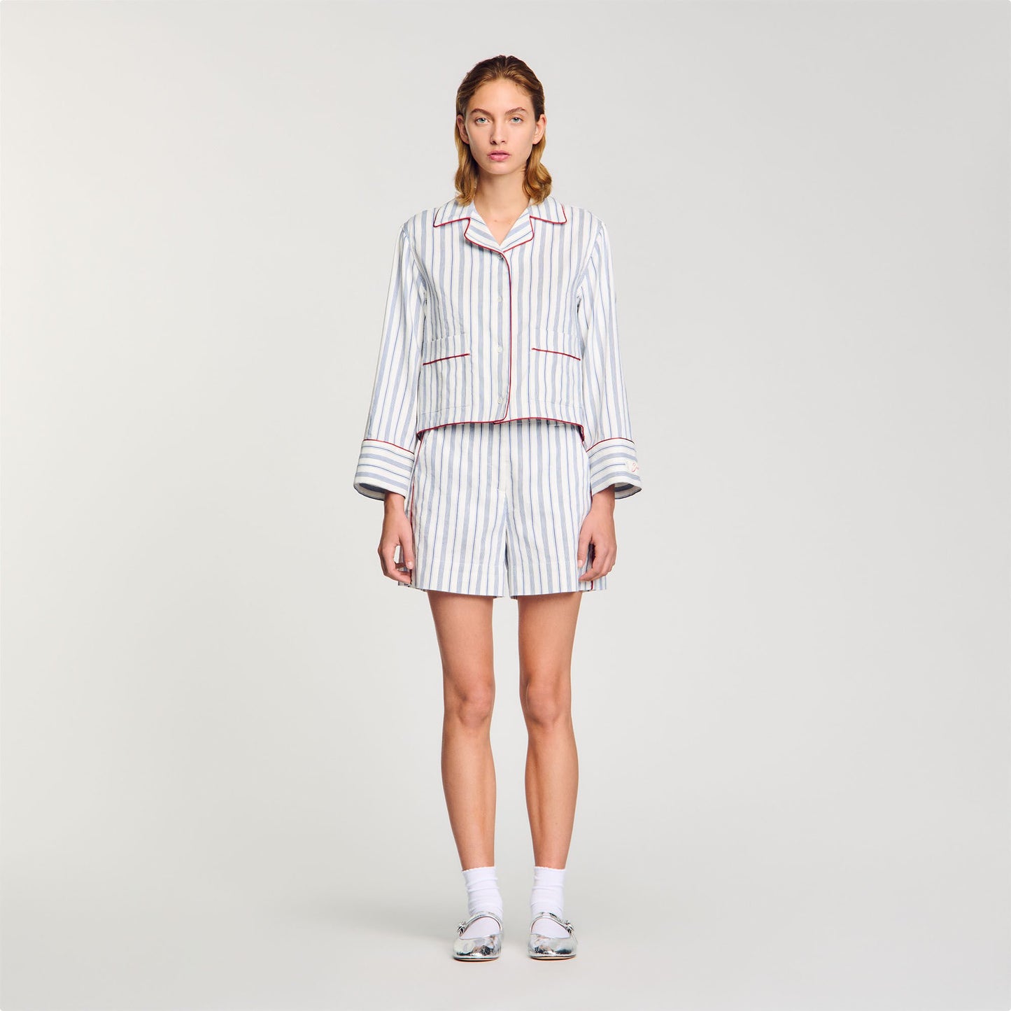Sandro Striped shirt Blue / Ecru