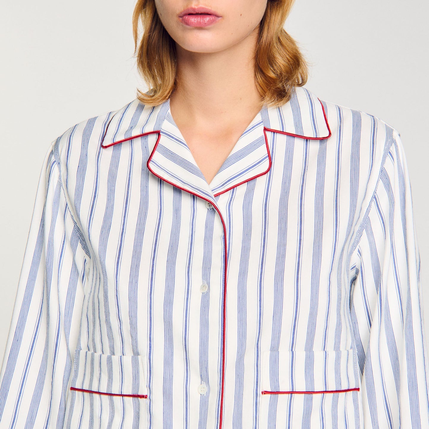 Sandro Striped shirt Blue / Ecru