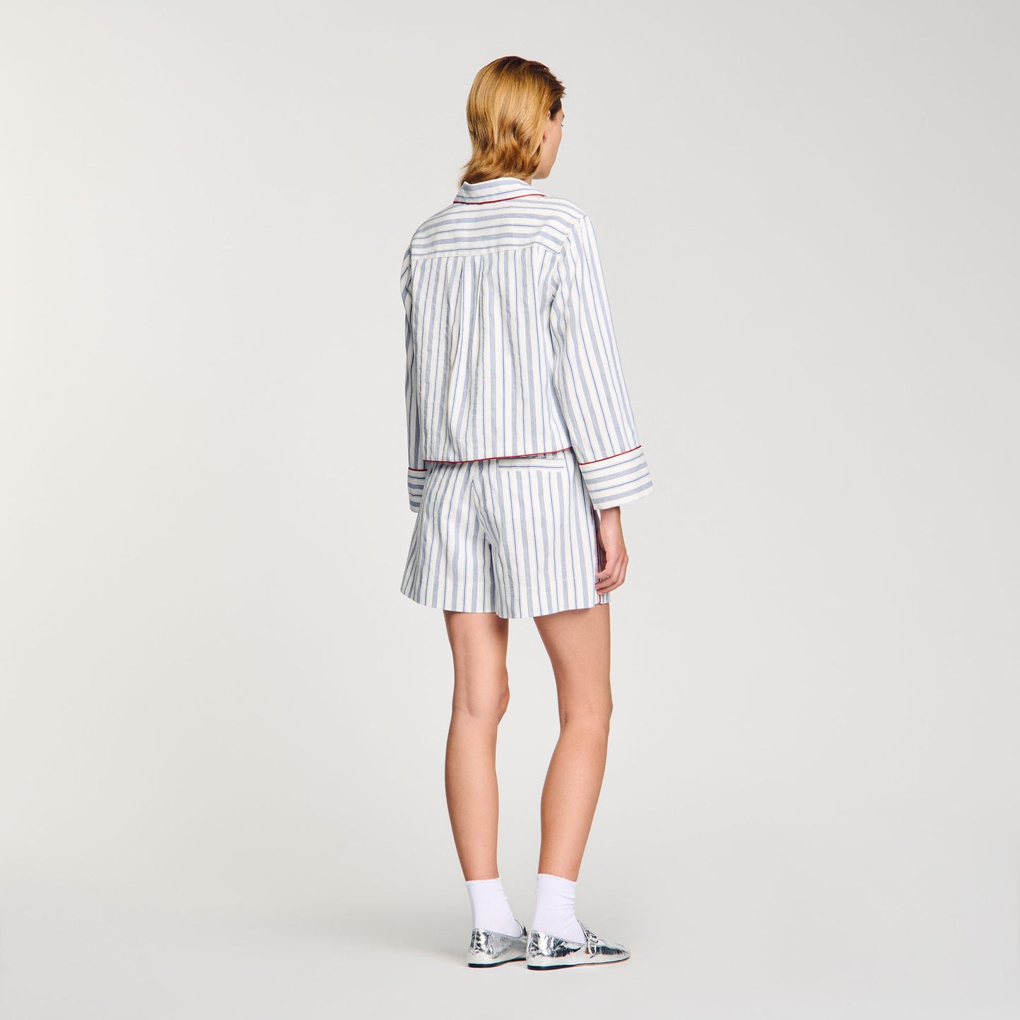 Sandro Striped shirt Blue / Ecru
