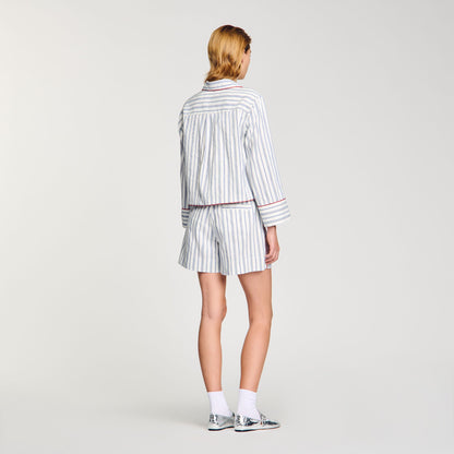 Sandro Striped shirt Blue / Ecru