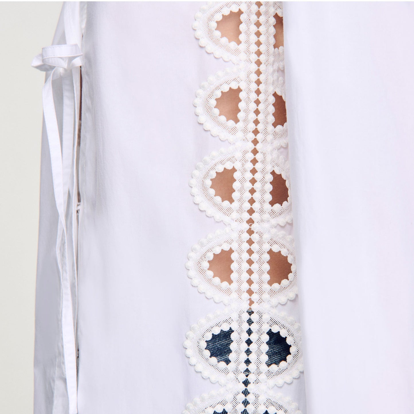 Sandro Poplin shirt White