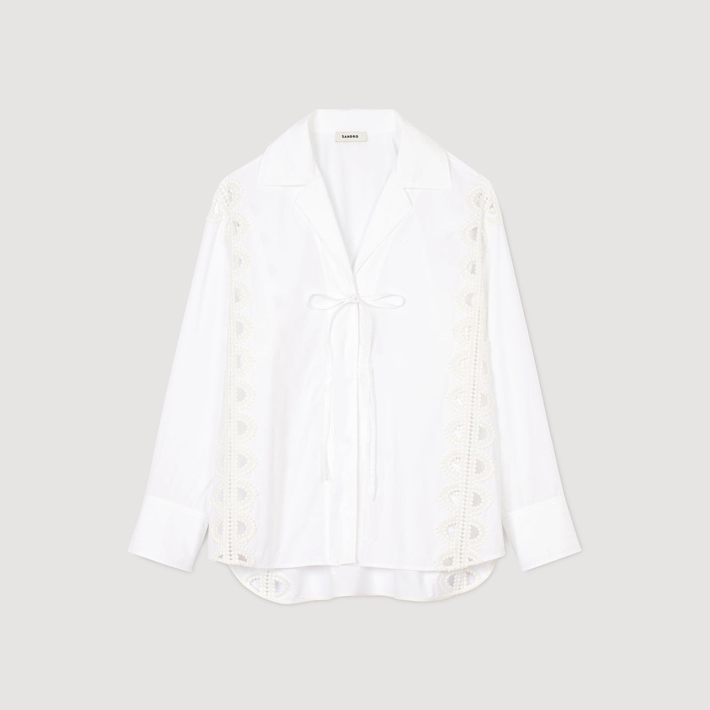 Sandro Poplin shirt White