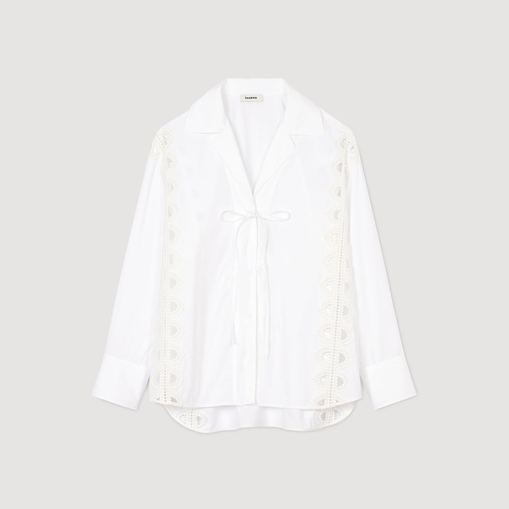 Sandro Poplin shirt White