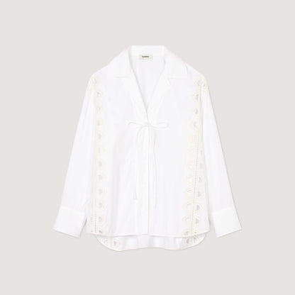 Sandro Poplin shirt White