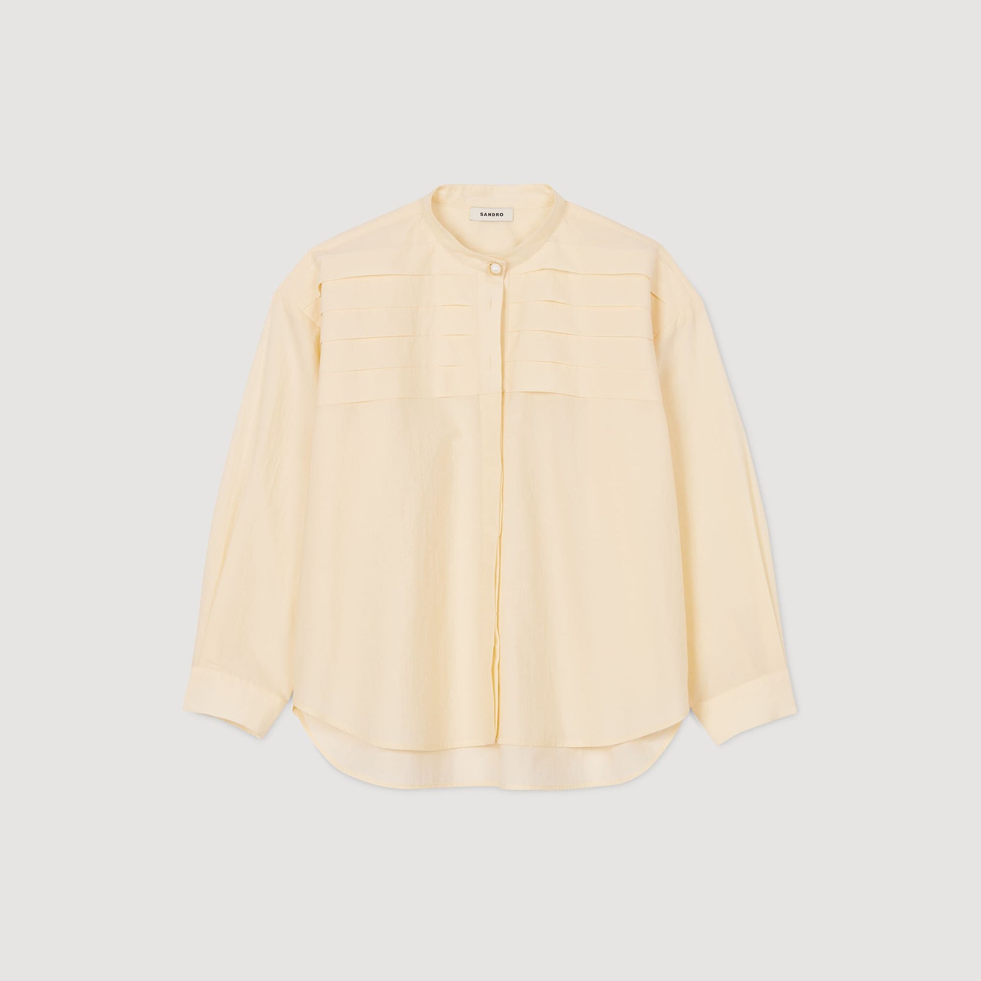 Sandro Jewellery detail shirt Ecru