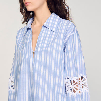 Sandro Striped shirt Blu / White