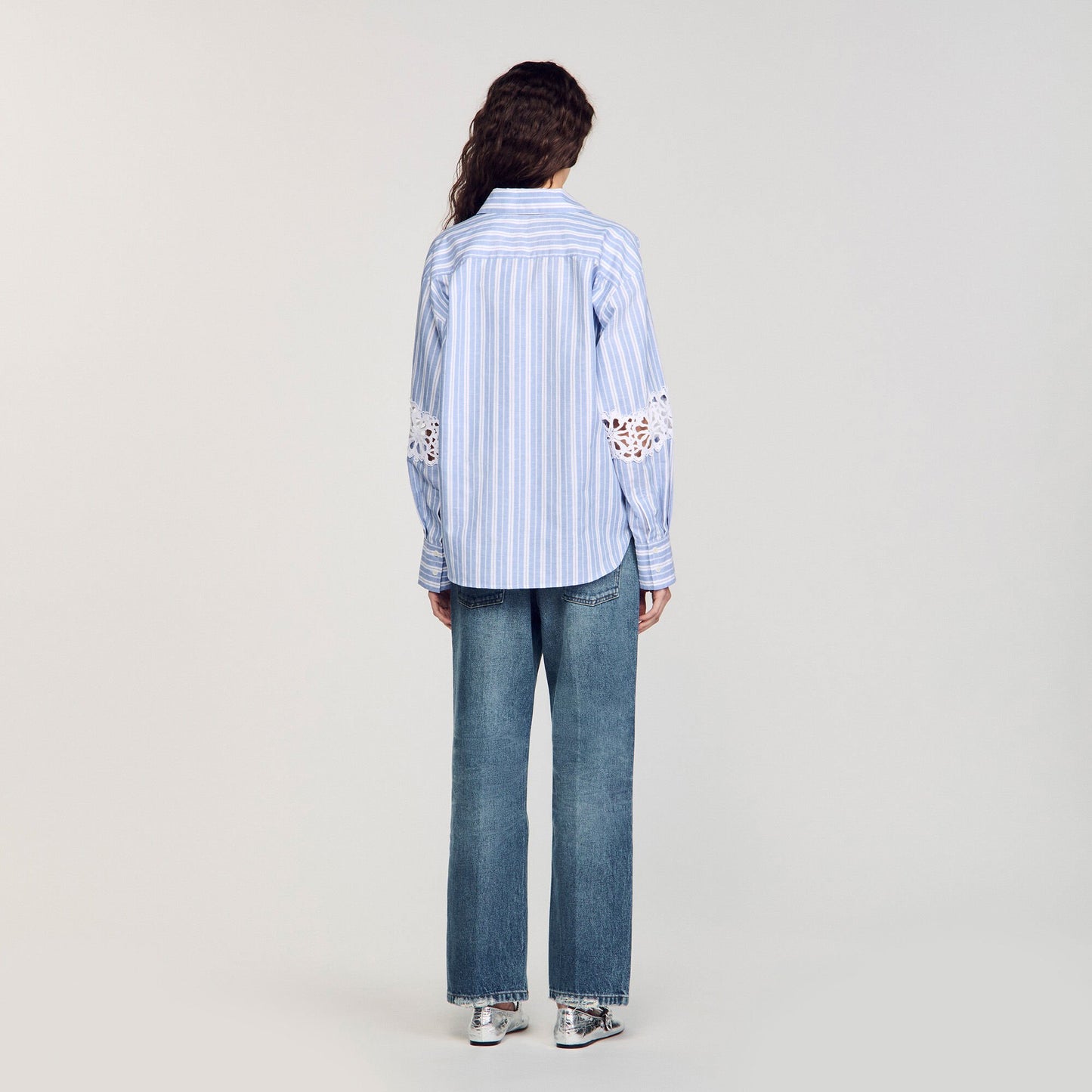 Sandro Striped shirt Blu / White