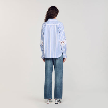 Sandro Striped shirt Blu / White