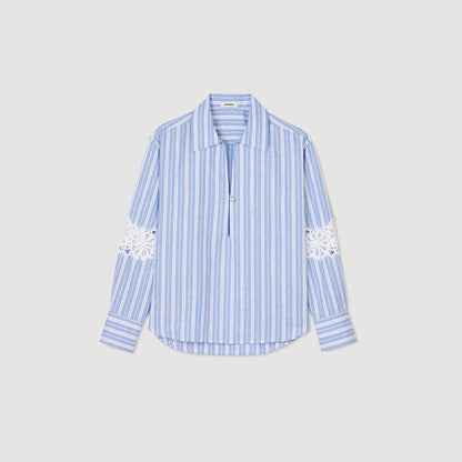 Sandro Striped shirt Blu / White