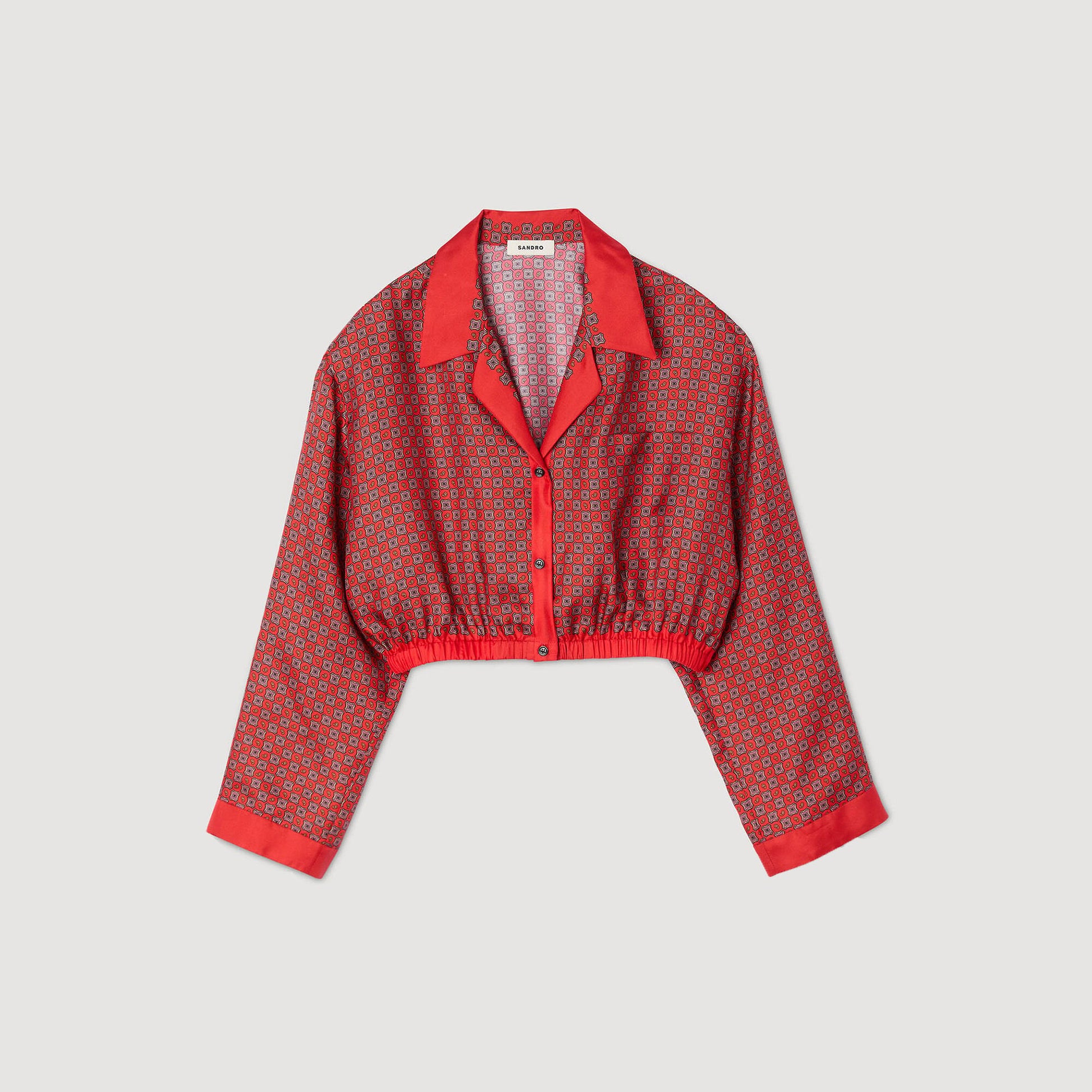 Sandro Scarf print shirt Red / Pink