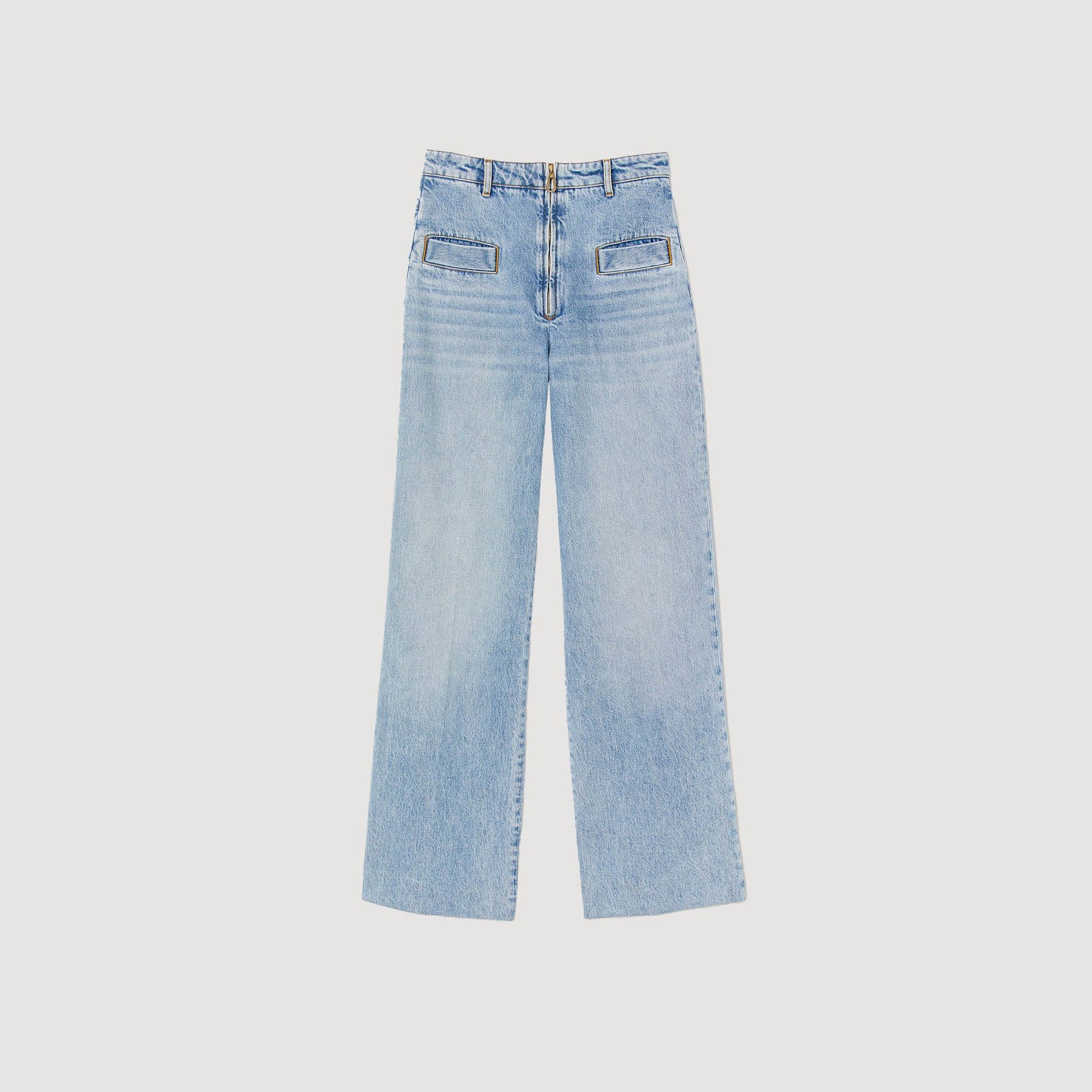 Sandro Wide-leg jeans Blue Jean