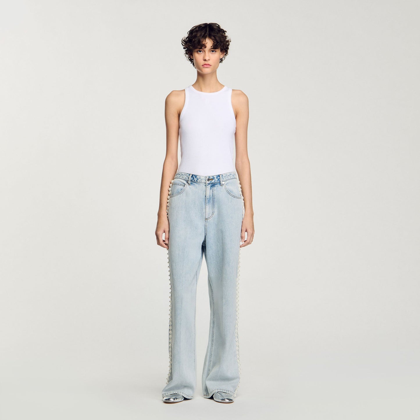 Sandro Beaded jeans Light Bu Jean