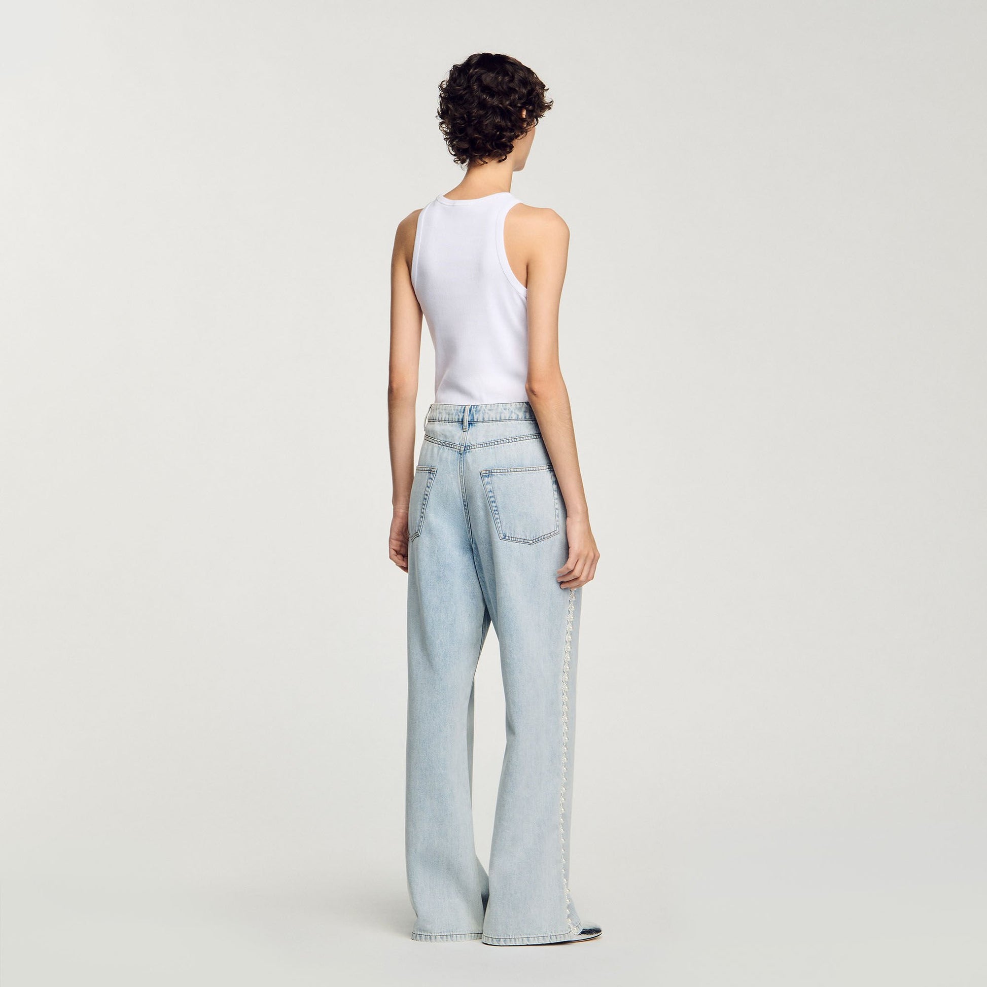 Sandro Beaded jeans Light Bu Jean